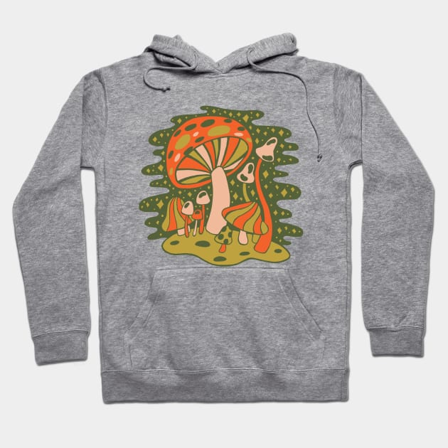 Forest of Mushrooms Hoodie by Doodle by Meg